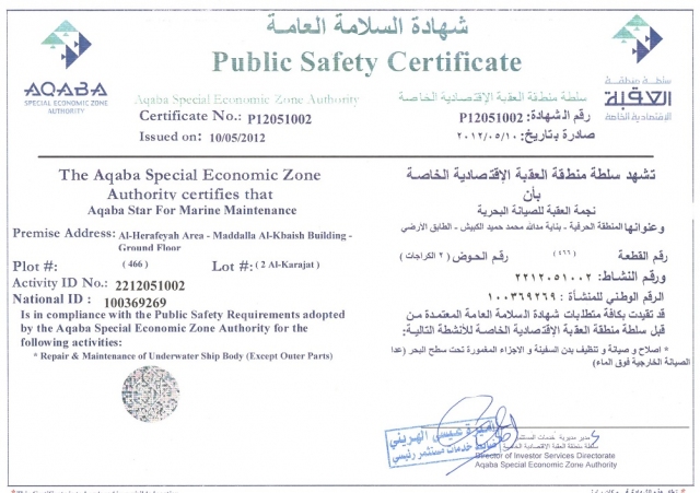 certeficate