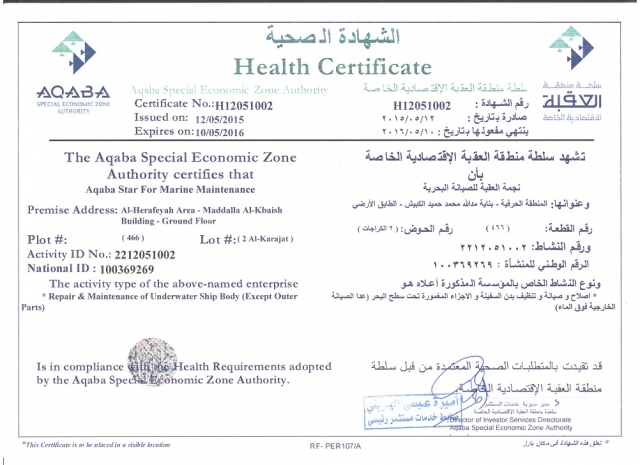 certeficate